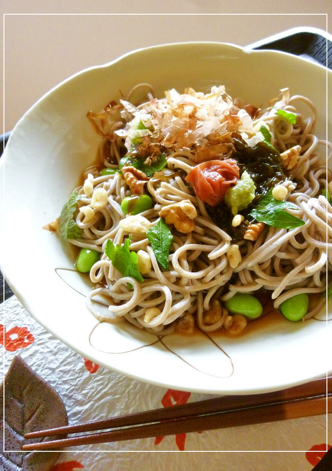 梅ともずくの冷やし蕎麦-レシピのメイン写真