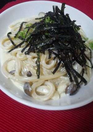みんな大好き!明太子クリームうどん-レシピのメイン写真