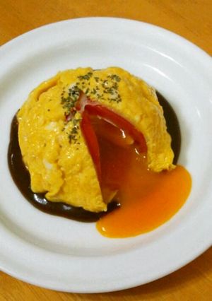 まるごと☆トマ＆たまオムレツ-レシピのメイン写真