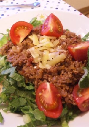 野菜たっぷり♪タコライス風のっけ飯-レシピのメイン写真