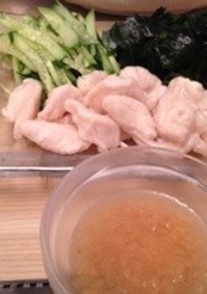さっぱりプルプル☆ささみくず打ち-レシピのメイン写真