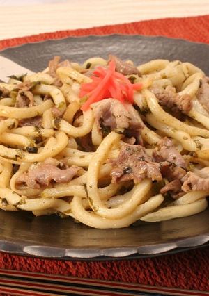 高菜と黒豚の焼きうどん　ごま風味-レシピのメイン写真
