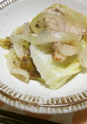 キャベツ&豚バラ肉の大胆重ね蒸し✩-レシピのメイン写真