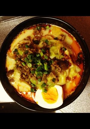 うどんで簡単担担麺-レシピのメイン写真