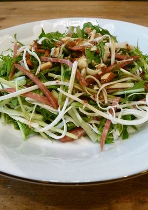 水菜＆さけるチーズの簡単サラダ-レシピのメイン写真