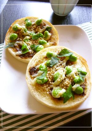 枝豆の海苔紫蘇わさびトースト　-レシピのメイン写真