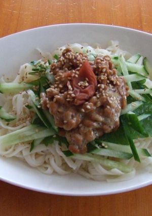 早い＆うまい！さっぱりうめ～納豆うどん-レシピのメイン写真