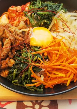 フライパンで簡単！石焼きビビンバ-レシピのメイン写真