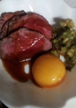 ユッケ風ローストビーフ-レシピのメイン写真