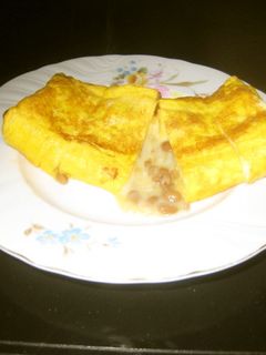 納豆入り厚焼き玉子-レシピのメイン写真