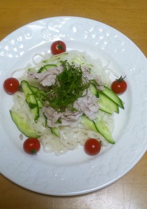 冷しゃぶうどん♪-レシピのメイン写真