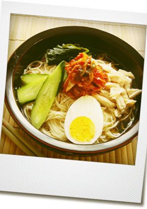 素麺で韓国冷麺-レシピのメイン写真