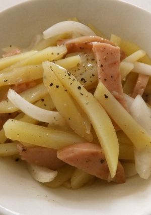 魚ニソとじゃが芋の黒胡椒炒め-レシピのメイン写真
