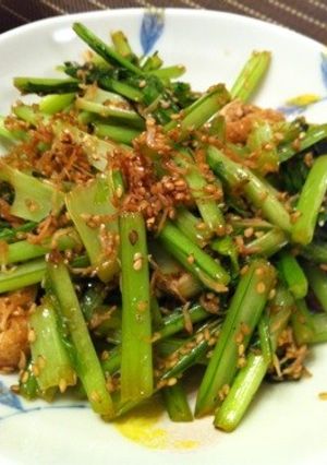 かぶの葉と油揚げのゴマ炒め-レシピのメイン写真