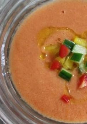 塩麹で作るトマトのスープ「ガスパチョ」-レシピのメイン写真