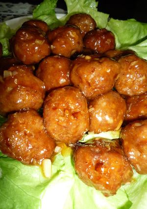 肉だんごの甘酢からめ-レシピのメイン写真