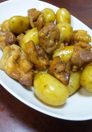 新じゃがと鶏肉の甘照り煮-レシピのメイン写真