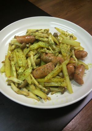 じゃがいもとしめじのカレーマヨ炒め-レシピのメイン写真