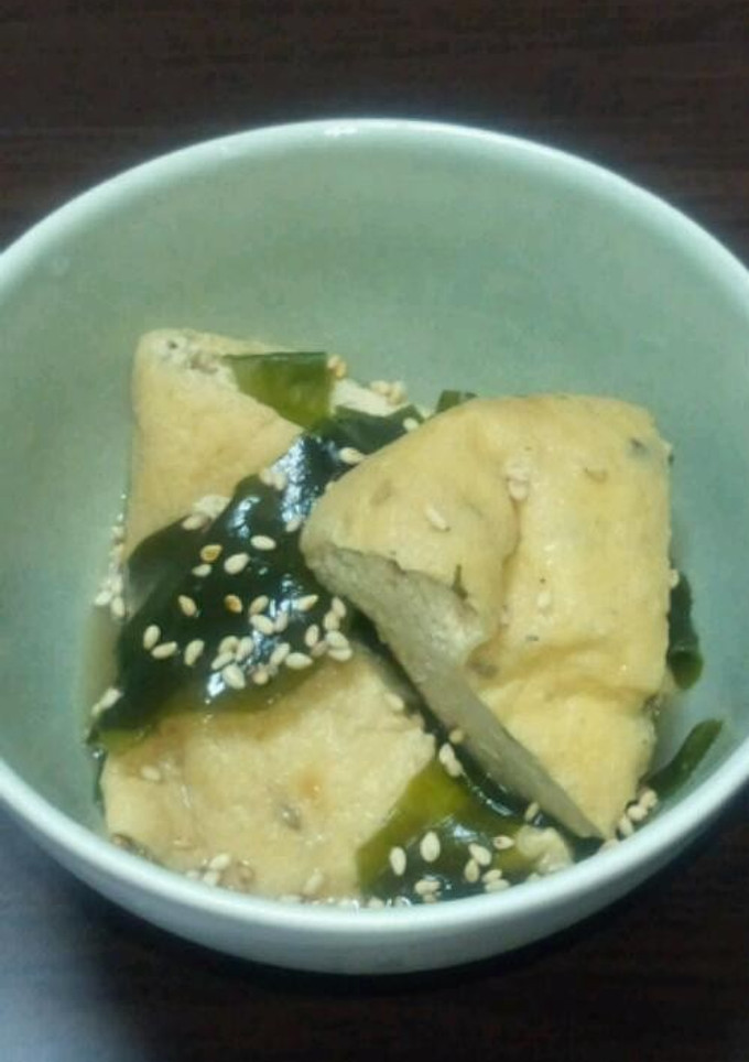 じゅんわり♪がんもとワカメの煮物-レシピのメイン写真