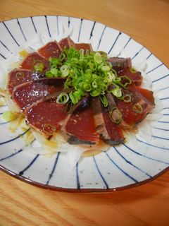 簡単!柚子胡椒ポン酢で鰹のたたき♬-レシピのメイン写真