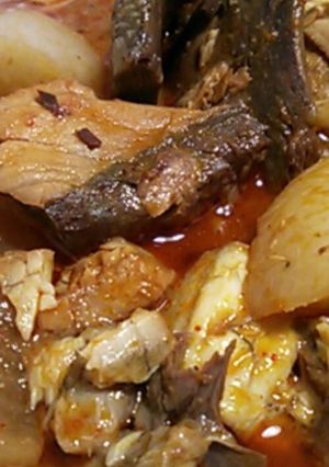 韓国風!炊飯器でピリ辛ぶりあら大根-レシピのメイン写真