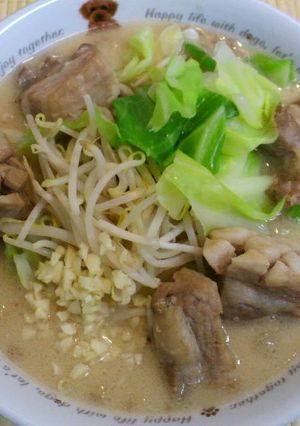 夜食に簡単☆二郎インスパイアなラーメン-レシピのメイン写真