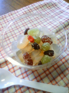 甘納豆で簡単みつ豆-レシピのメイン写真