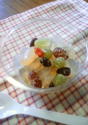 甘納豆で簡単みつ豆-レシピのメイン写真