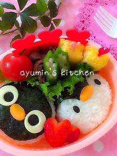 キャラ弁*簡単*ピングー*ピンガ-レシピのメイン写真