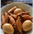鶏手羽中と卵の塩麹入りコクうま煮☆