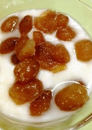 朝食に☆和風ヨーグルト(甘納豆)-レシピのメイン写真