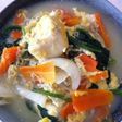 しらすと野菜たっぷり高野豆腐の卵とじ