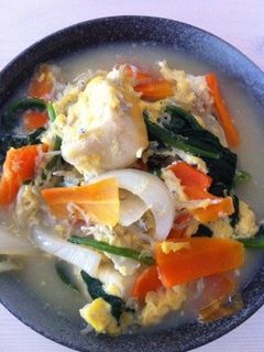 しらすと野菜たっぷり高野豆腐の卵とじ-レシピのメイン写真