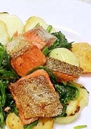 鮭とポテトのローズマリー炒め-レシピのメイン写真