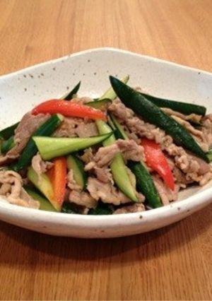きゅうりと豚肉のナンプラー炒め-レシピのメイン写真