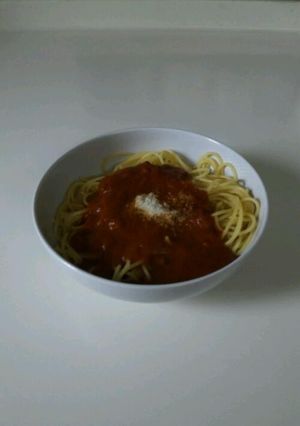 ランチに♪市販のミートソースが大変身！！-レシピのメイン写真