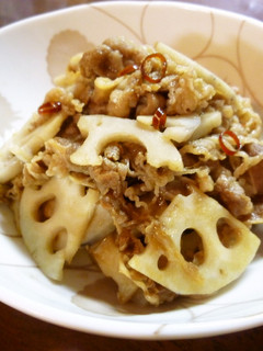 冷凍吉牛で蓮根キンピラ(≧∇≦)-レシピのメイン写真
