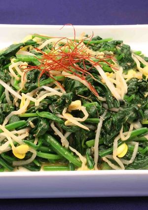 ほうれん草と豆もやしのナムル-レシピのメイン写真
