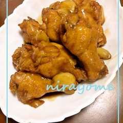 รูปของ ウェイパーと手羽元で甘辛煮♪叉焼風