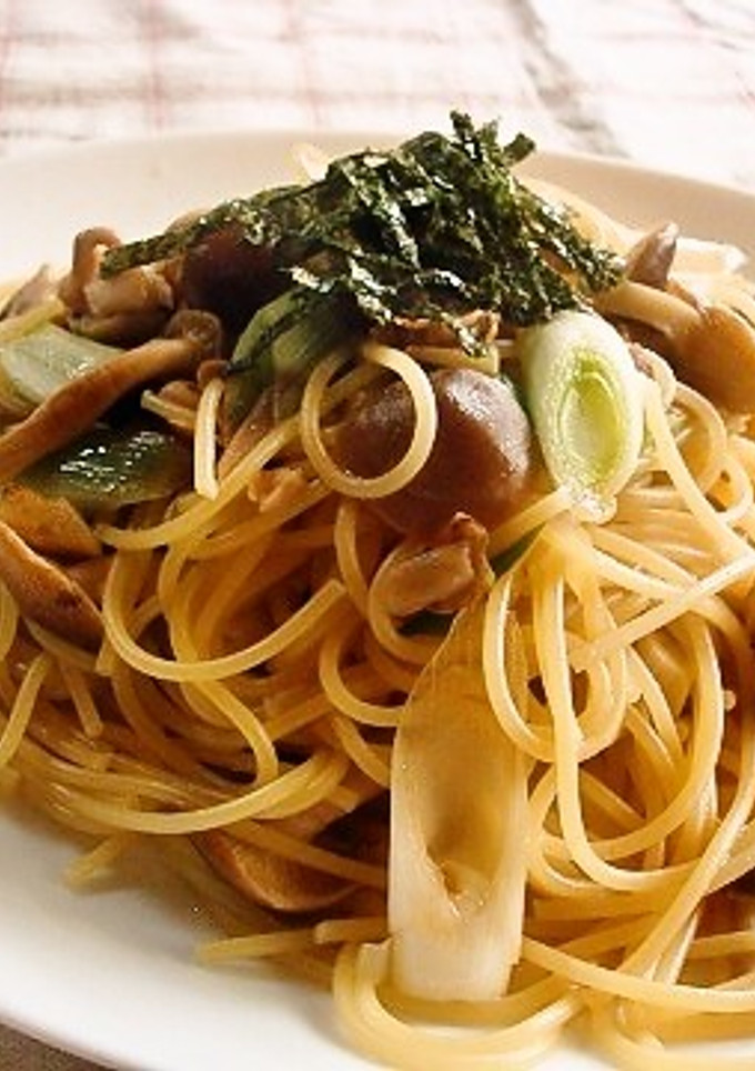 しめじと長ネギの　和風パスタ　-レシピのメイン写真