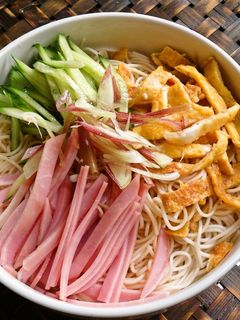 ランチに冷やし中華風そうめん-レシピのメイン写真