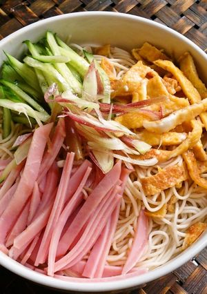 ランチに冷やし中華風そうめん-レシピのメイン写真