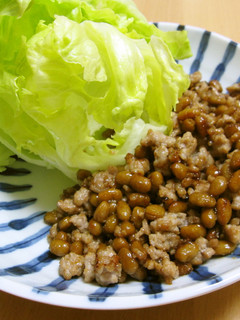 超簡単&うまうま!納豆そぼろのレタス包み-レシピのメイン写真