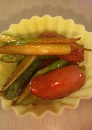 お弁当に☆アスパラ＆ウインナー-レシピのメイン写真