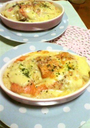サーモンと豆腐の味噌豆乳グラタン☆-レシピのメイン写真