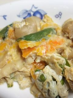 スナップエンドウの中華風卵とじ-レシピのメイン写真
