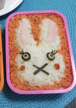 簡単っ♥うさぎ弁当♥のキャラ弁-レシピのメイン写真