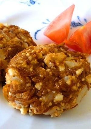 糸こんにゃくと厚揚げハンバーグ-レシピのメイン写真