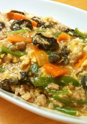 きくらげとひき肉の中華あんかけ-レシピのメイン写真