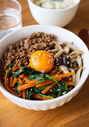 【きのこたっぷり☆ビビンバ丼】秋の栄養満点丼♪-レシピのメイン写真
